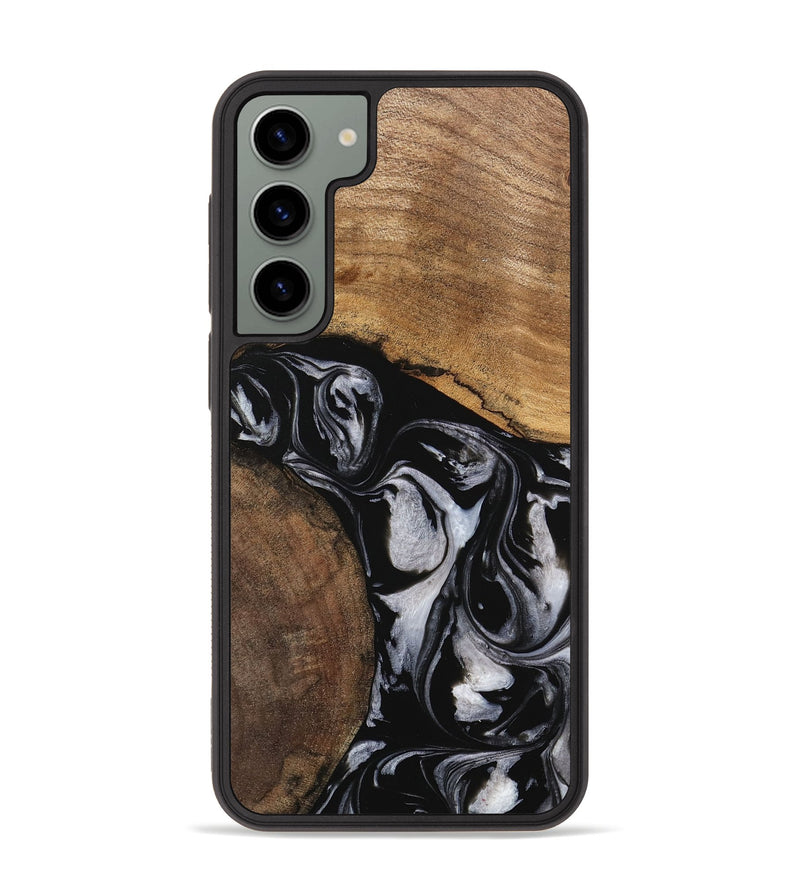 Galaxy S23 Plus Wood Phone Case - Jolette (Black & White, 745162)