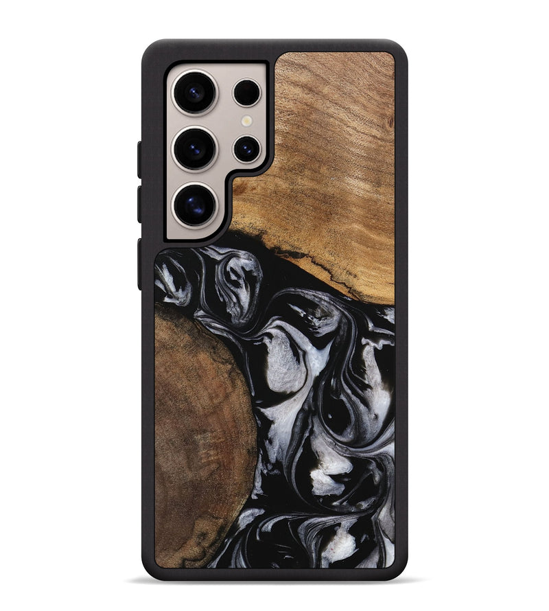 Galaxy S25 Ultra Wood Phone Case - Jolette (Black & White, 745162)