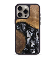 iPhone 16 Pro Max Wood Phone Case - Jolette (Black & White, 745162)