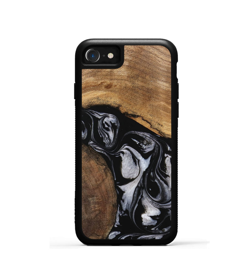 iPhone SE Wood Phone Case - Jolette (Black & White, 745162)