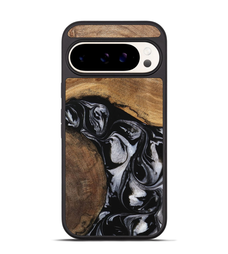 Pixel 9 Wood Phone Case - Jolette (Black & White, 745162)