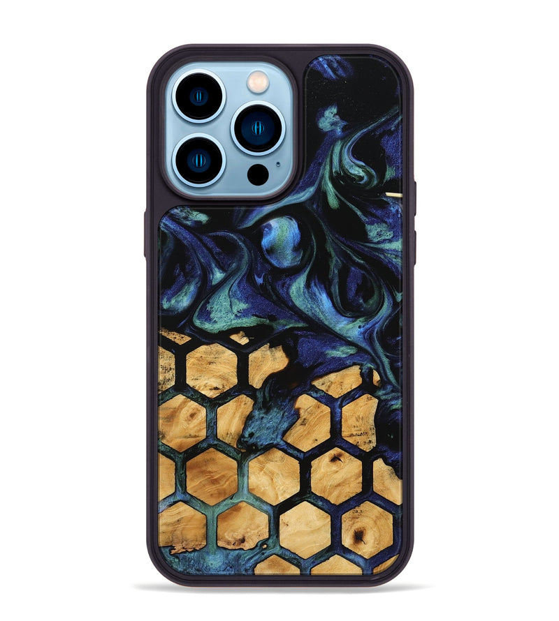 iPhone 14 Pro Max Wood Phone Case - Arminda (Pattern, 745165)