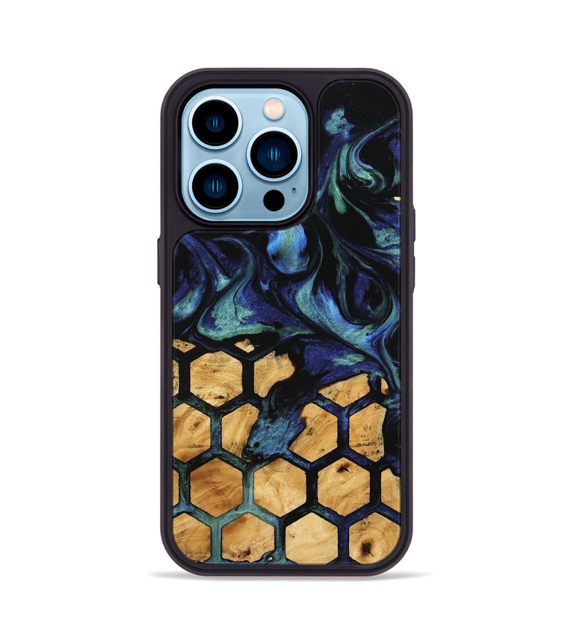 iPhone 14 Pro Wood Phone Case - Arminda (Pattern, 745165)