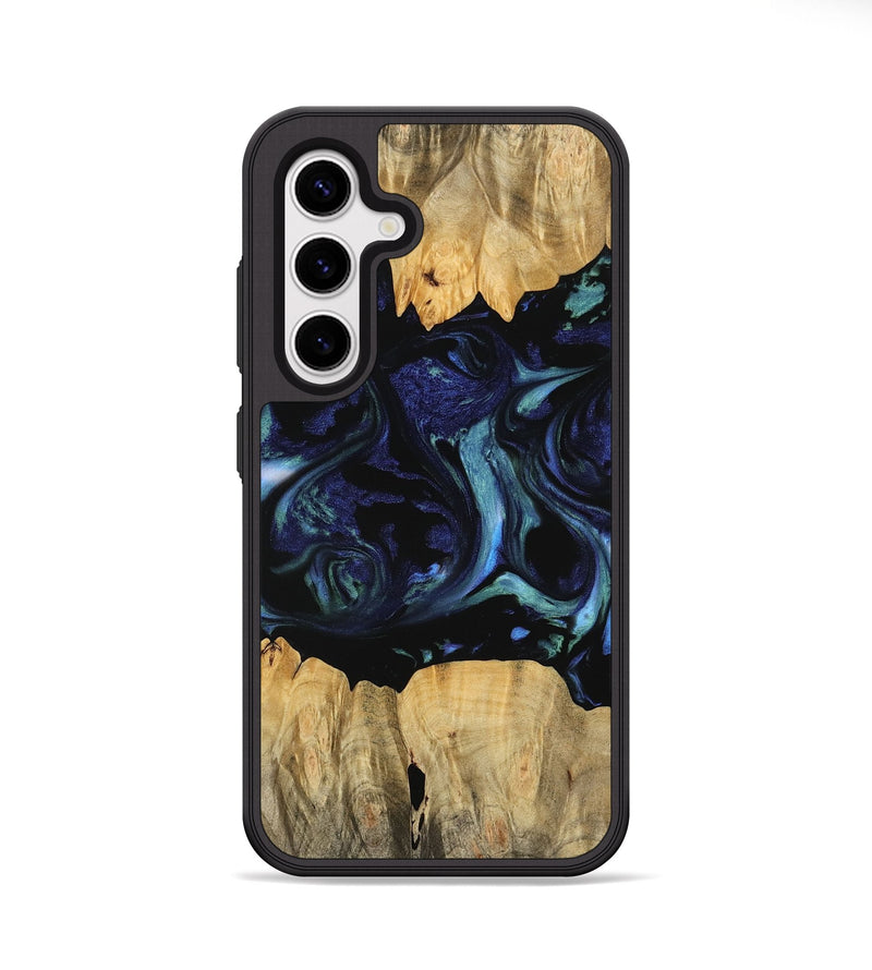 Galaxy S25 Wood Phone Case - Prudie (Blue, 745166)