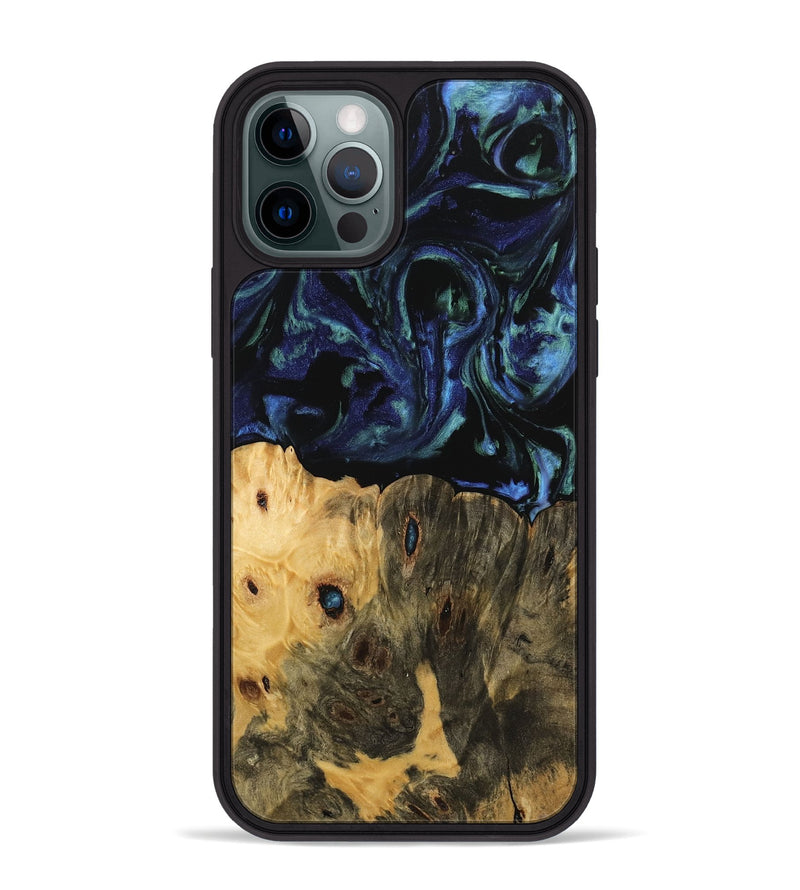 iPhone 12 Pro Max Wood Phone Case - Jada (Blue, 745168)