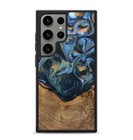 Galaxy S24 Ultra Wood Phone Case - Champ (Teal & Gold, 745171)