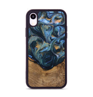 iPhone Xr Wood Phone Case - Champ (Teal & Gold, 745171)