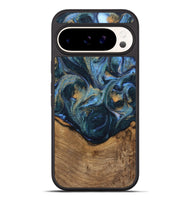 Pixel 9 Pro XL Wood Phone Case - Champ (Teal & Gold, 745171)