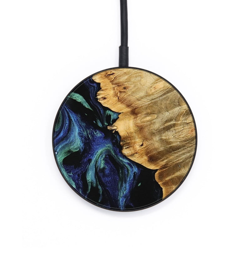 Circle Wood Wireless Charger - Lennie (Blue, 745175)