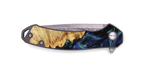 EDC Wood Pocket Knife - Lennie (Blue, 745175)