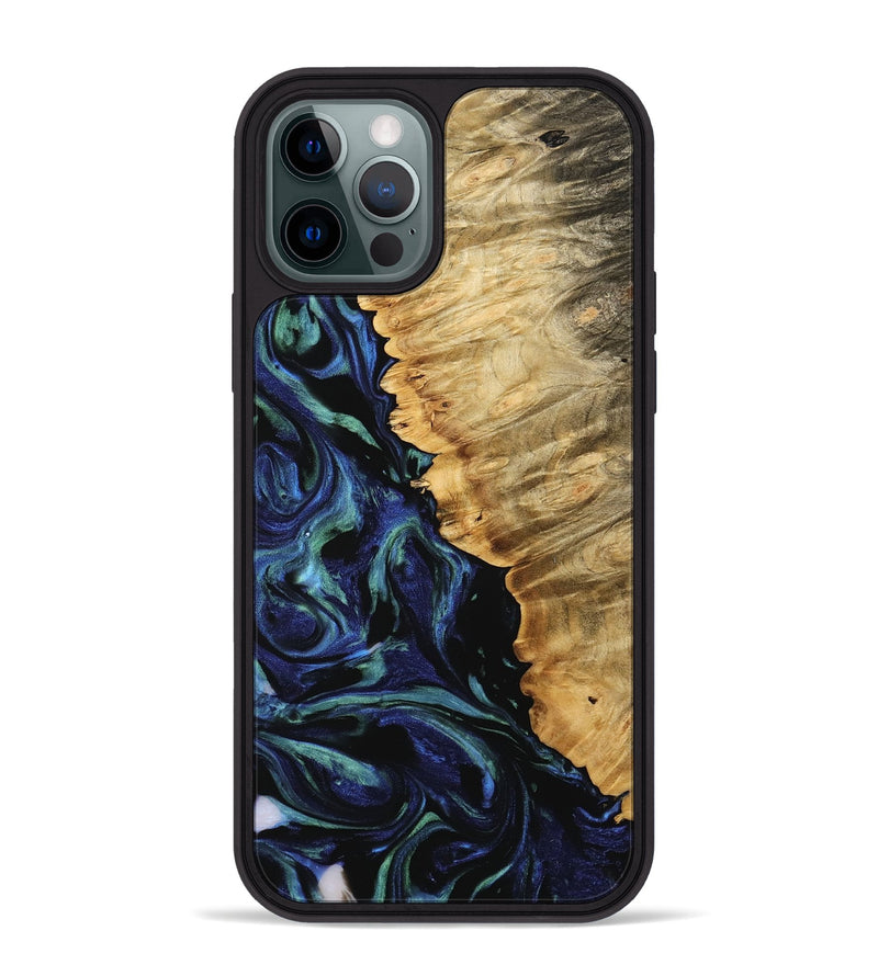 iPhone 12 Pro Max Wood Phone Case - Lennie (Blue, 745175)