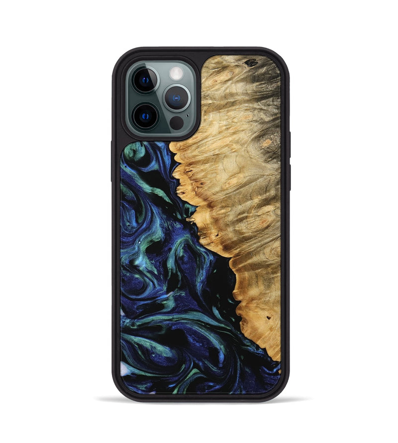 iPhone 12 Pro Wood Phone Case - Lennie (Blue, 745175)