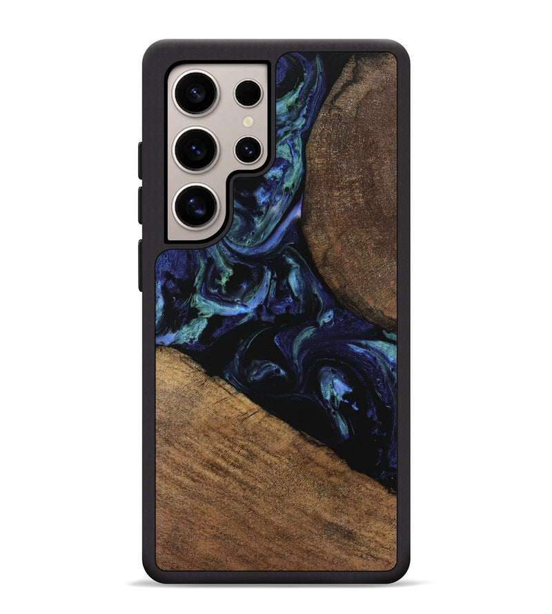 Galaxy S25 Ultra Wood Phone Case - Cezary (Blue, 745179)