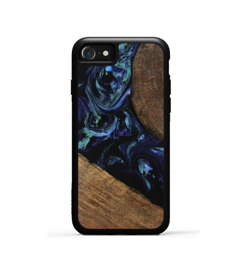 iPhone SE Wood Phone Case - Cezary (Blue, 745179)