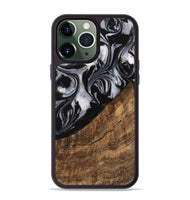 iPhone 13 Pro Max Wood Phone Case - Iraj (Black & White, 745182)