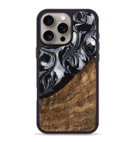 iPhone 16 Pro Max Wood Phone Case - Iraj (Black & White, 745182)