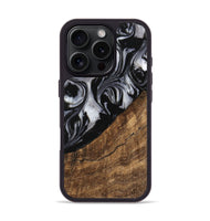 iPhone 16 Pro Wood Phone Case - Iraj (Black & White, 745182)