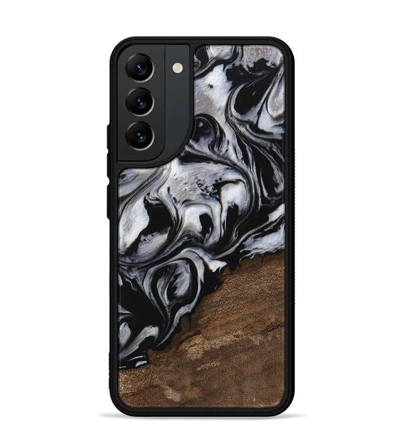 Galaxy S22 Plus Wood Phone Case - Cyndi (Black & White, 745183)