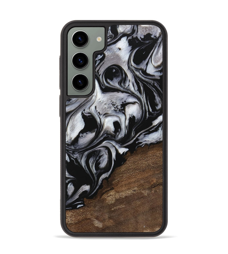 Galaxy S23 Plus Wood Phone Case - Cyndi (Black & White, 745183)