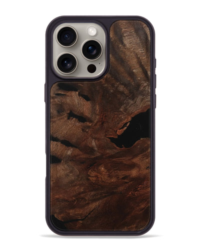 iPhone 16 Pro Max Wood Phone Case - Faythe (Wood Burl, 745184)