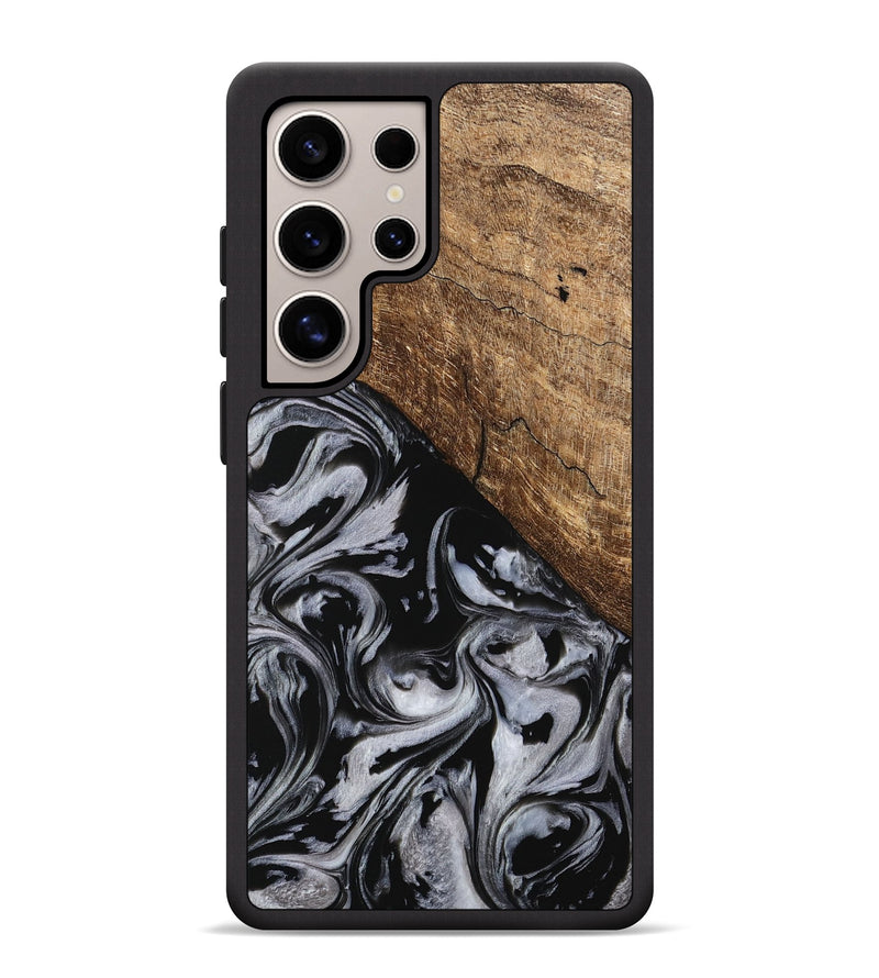 Galaxy S25 Ultra Wood Phone Case - Aubree (Black & White, 745187)