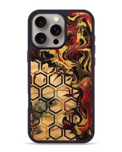 iPhone 16 Pro Max Wood Phone Case - Aura (Pattern, 745195)