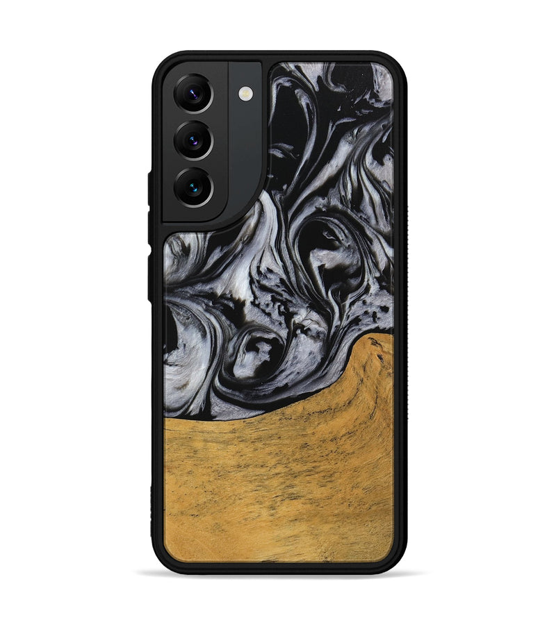 Galaxy S22 Plus Wood Phone Case - Macey (Black & White, 745201)