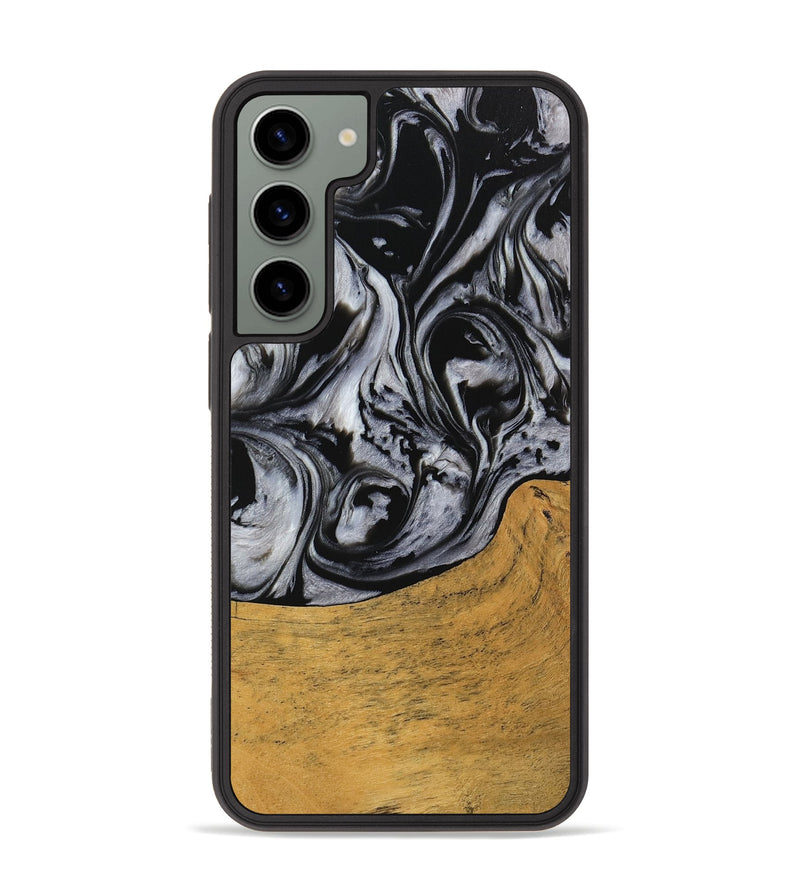 Galaxy S23 Plus Wood Phone Case - Macey (Black & White, 745201)