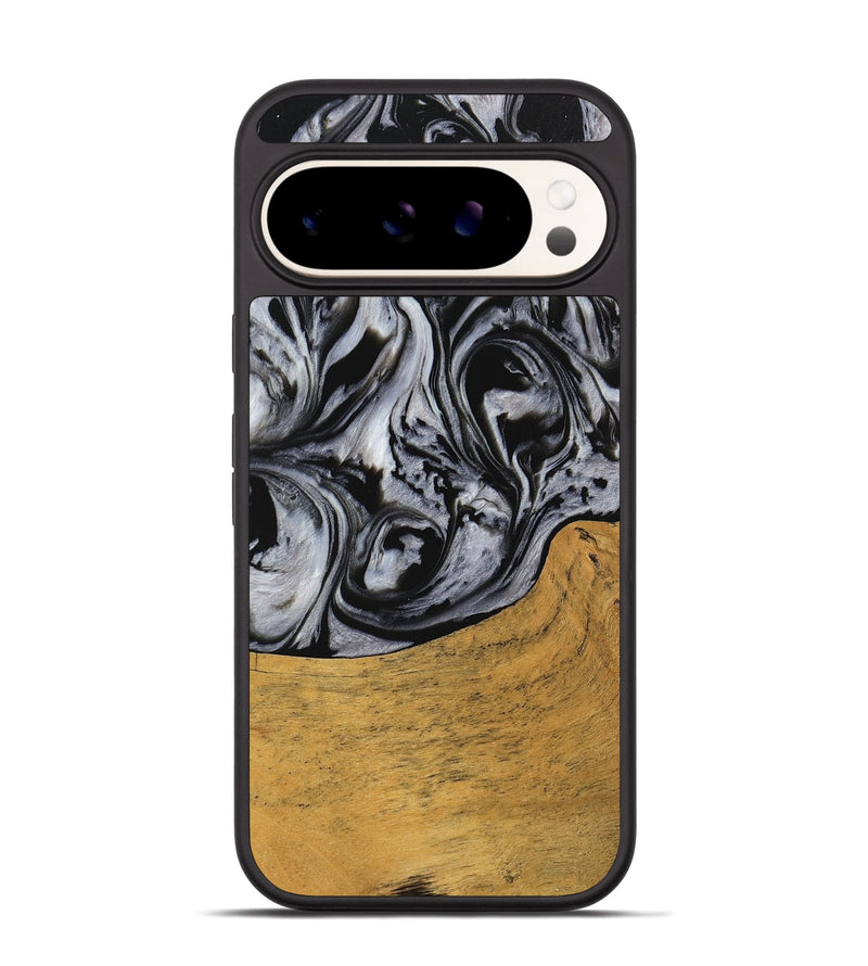 Pixel 9 Wood Phone Case - Macey (Black & White, 745201)