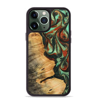 iPhone 13 Pro Max Wood Phone Case - Tisha (Green, 745203)