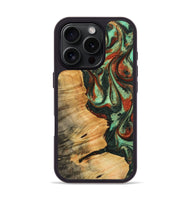 iPhone 16 Pro Wood Phone Case - Tisha (Green, 745203)