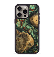 iPhone 15 Pro Max Wood Phone Case - Aubrie (Green, 745204)