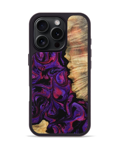 iPhone 16 Pro Wood Phone Case - Koren (Purple, 745206)