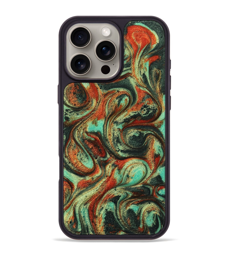 iPhone 16 Pro Max ResinArt Phone Case - Jelene (Green, 745207)