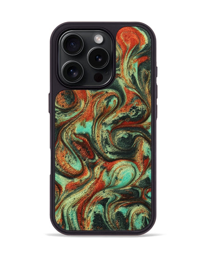 iPhone 16 Pro ResinArt Phone Case - Jelene (Green, 745207)