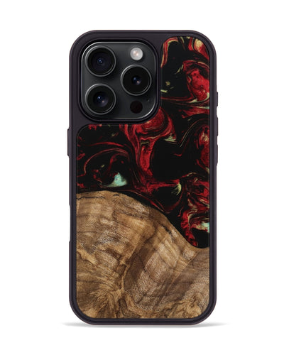 iPhone 16 Pro Wood Phone Case - Jemal (Red, 745211)