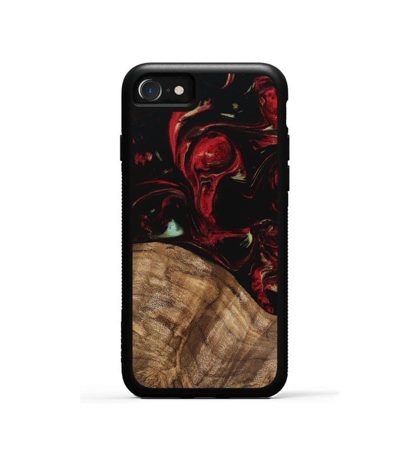 iPhone SE Wood Phone Case - Jemal (Red, 745211)