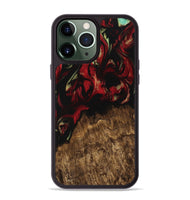 iPhone 13 Pro Max Wood Phone Case - Qiana (Red, 745212)