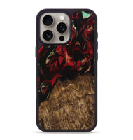 iPhone 16 Pro Max Wood Phone Case - Qiana (Red, 745212)