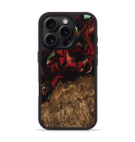 iPhone 16 Pro Wood Phone Case - Qiana (Red, 745212)