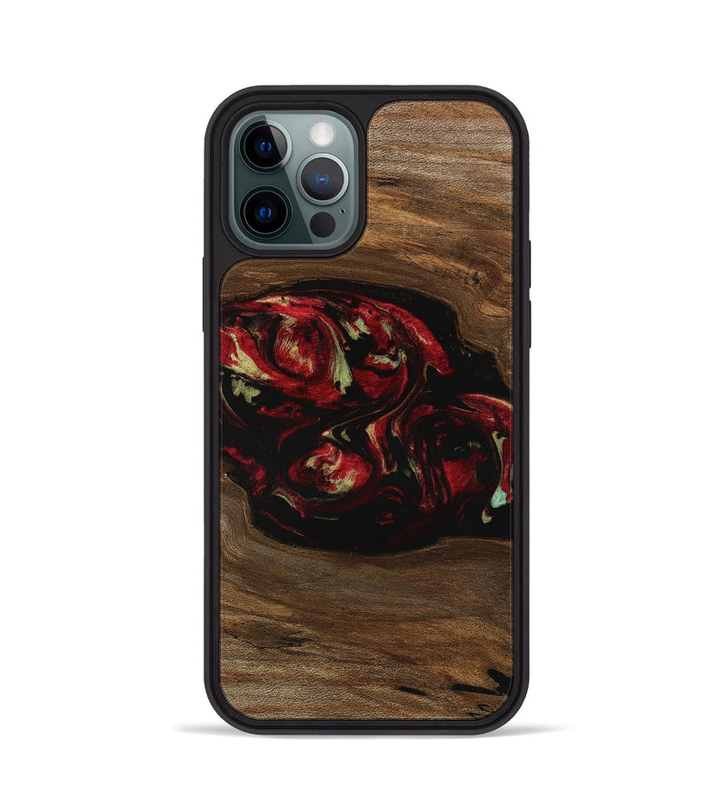 iPhone 12 Pro Wood Phone Case - Jared (Red, 745215)