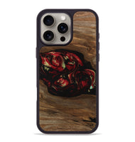 iPhone 16 Pro Max Wood Phone Case - Jared (Red, 745215)