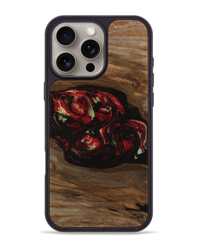 iPhone 16 Pro Max Wood Phone Case - Jared (Red, 745215)