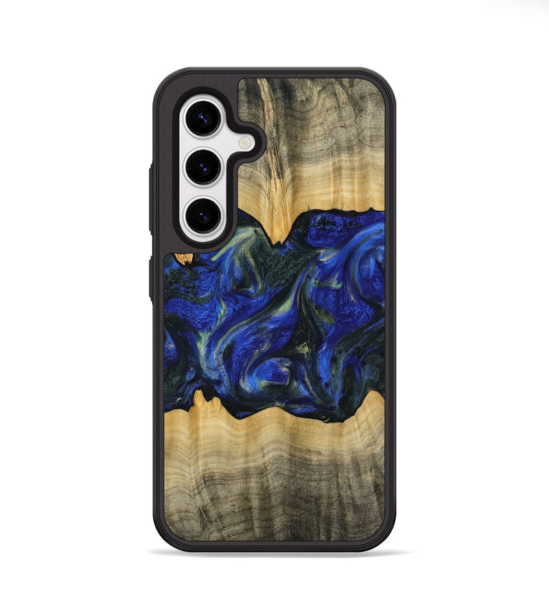 Galaxy S25 Wood Phone Case - Gabie (Blue, 745216)