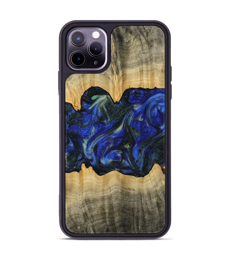 iPhone 11 Pro Max Wood Phone Case - Gabie (Blue, 745216)