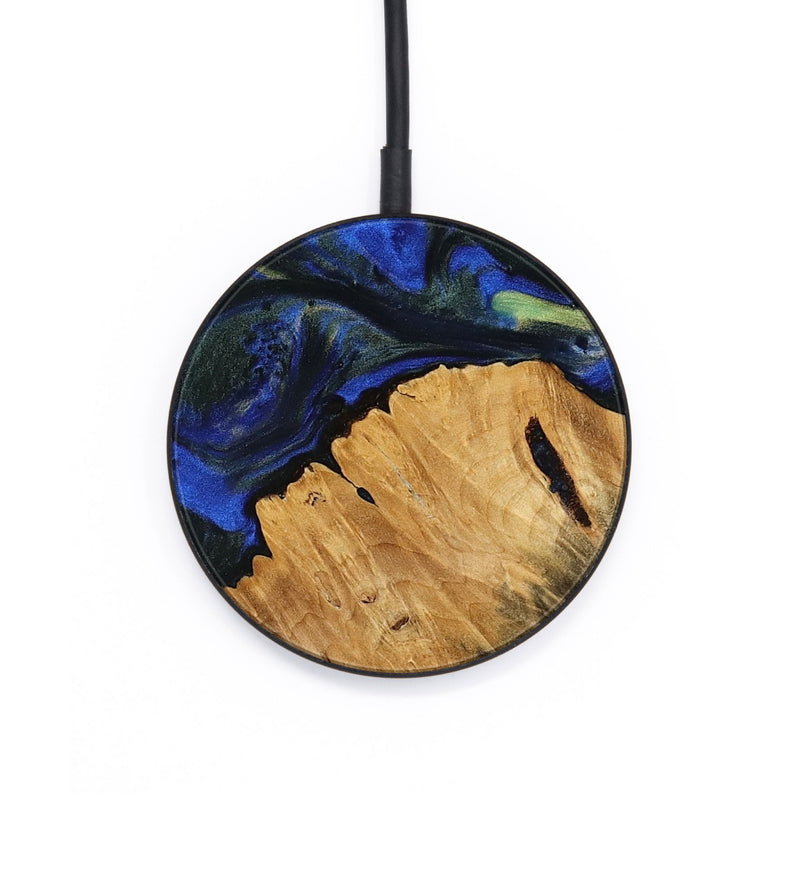 Circle Wood Wireless Charger - Petter (Blue, 745217)