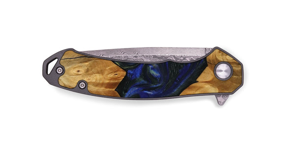 EDC Wood Pocket Knife - Alfreda (Blue, 745218)