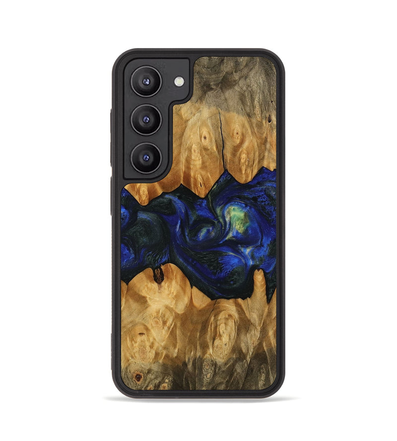 Galaxy S23 Wood Phone Case - Alfreda (Blue, 745218)