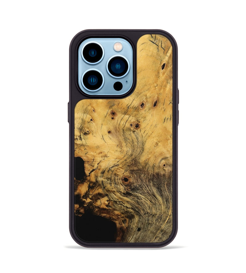 iPhone 14 Pro Wood Phone Case - Taiwana (Wood Burl, 745222)