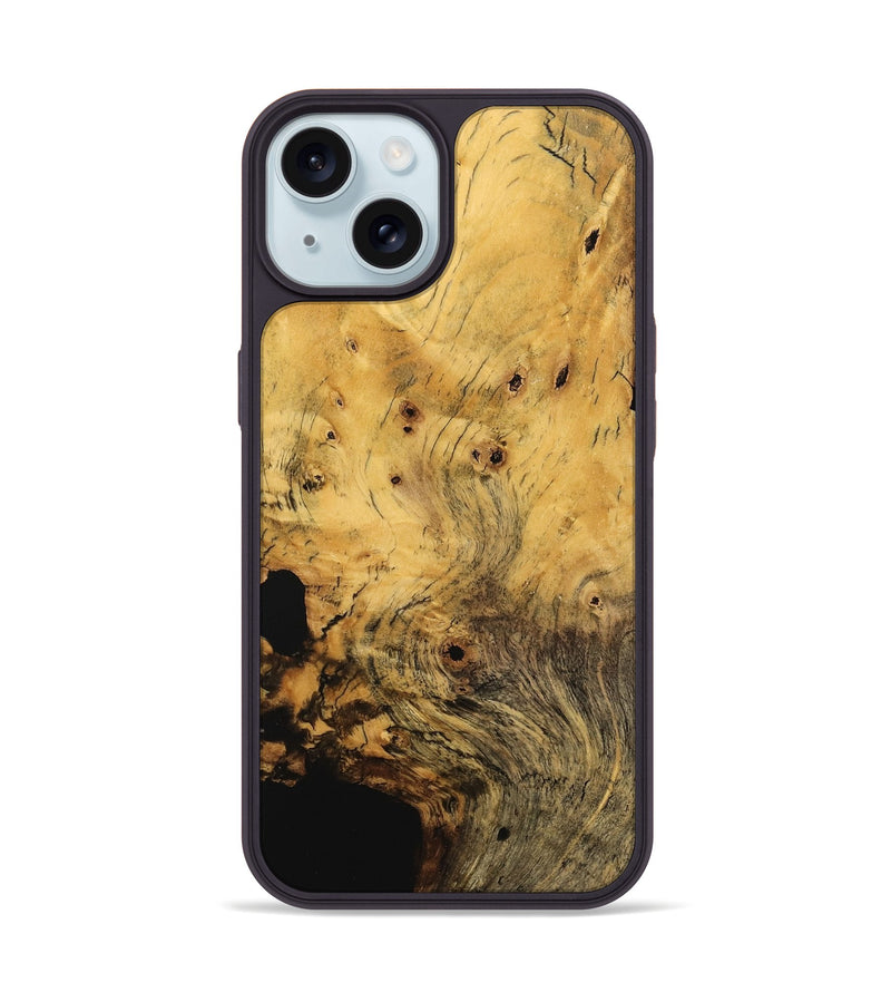 iPhone 15 Wood Phone Case - Taiwana (Wood Burl, 745222)